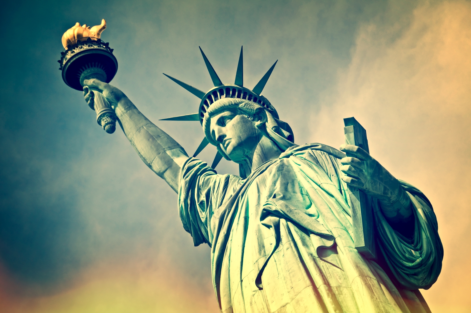Freiheitsstatue In New York City Auch Lady Liberty Genannt