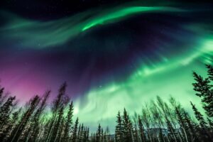 Alaska ist einer der besten Orte auf der Welt, um die Nordlichter (Aurora Borealis) zu beobachten.
