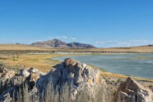 Der Antelope Island State Park ist ein beliebtes Schutzgebiet, das sich auf der größten Insel im Großen Salzsee befindet.