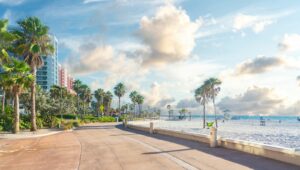 Clearwater Beach ist ein beliebter Strandort in Clearwater, Florida.