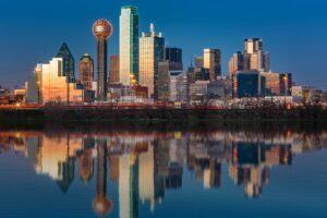 Das imposante Dallas ist eine der größten und bekanntesten Städte im US-Bundesstaat Texas.