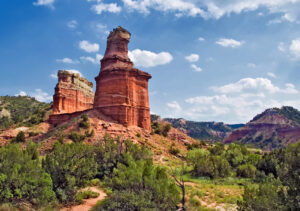 Blick in den Palo Duro Canyon in Texas – farbenprächtige Felsformationen und zweitgrößter Canyon der USA.