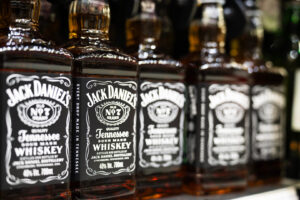 Flaschen von Jack Daniel’s Tennessee Whiskey